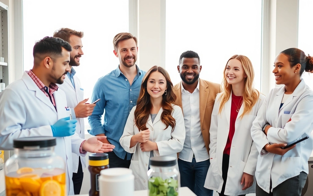 Echipa NutriSan în laborator